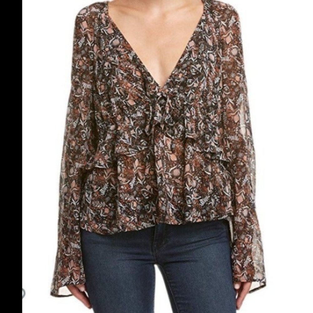Free People Bell Sleeve Shirt